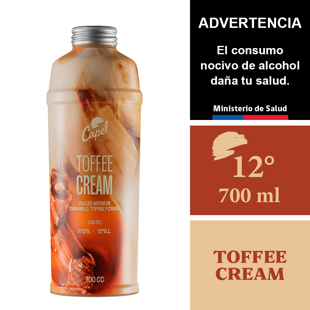Pisco capel toffe cream 700cc
