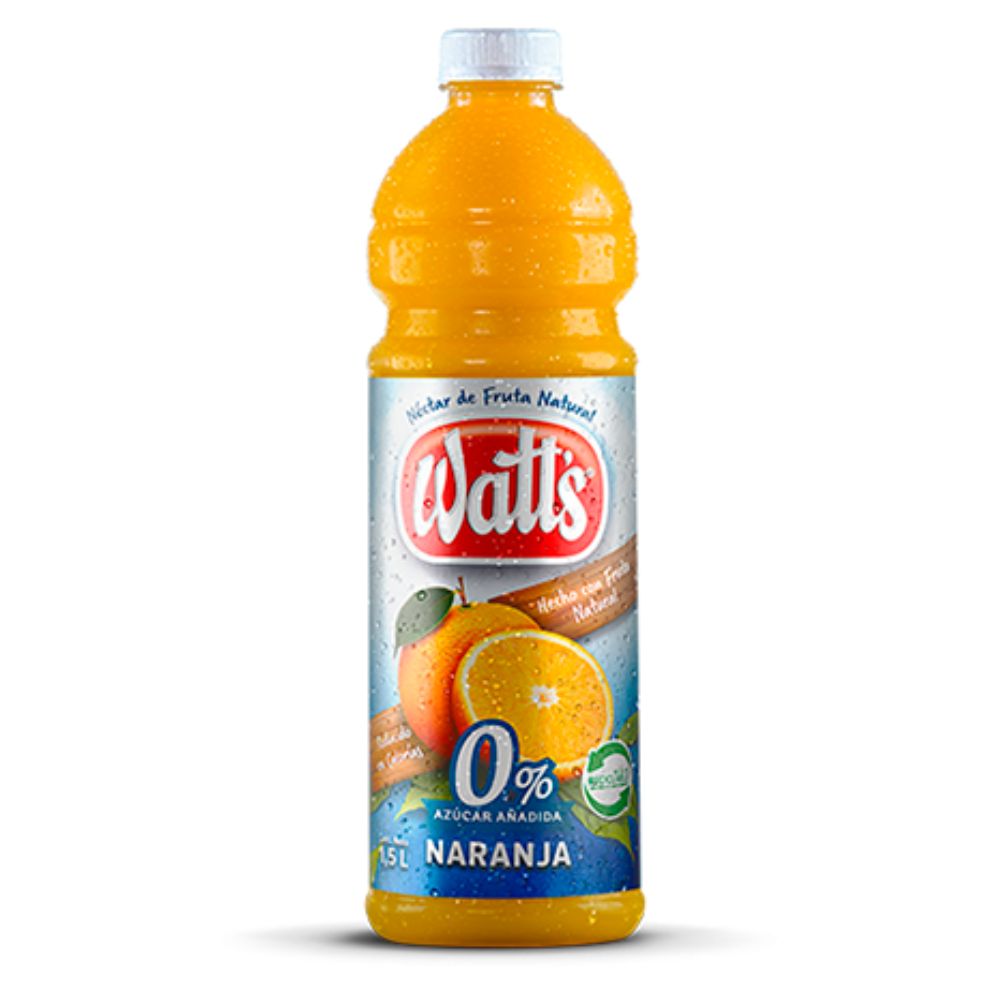 Jugo watts cero azúcar 1.5lt