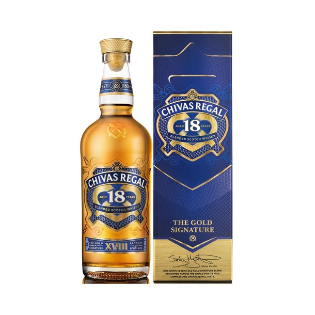 WHISKY CHIVAS REGAL 18 AÑOS 750CC