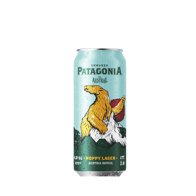 CERVEZA AUSTRAL PATAGONIA HOPPY LAGER 470CC x6u