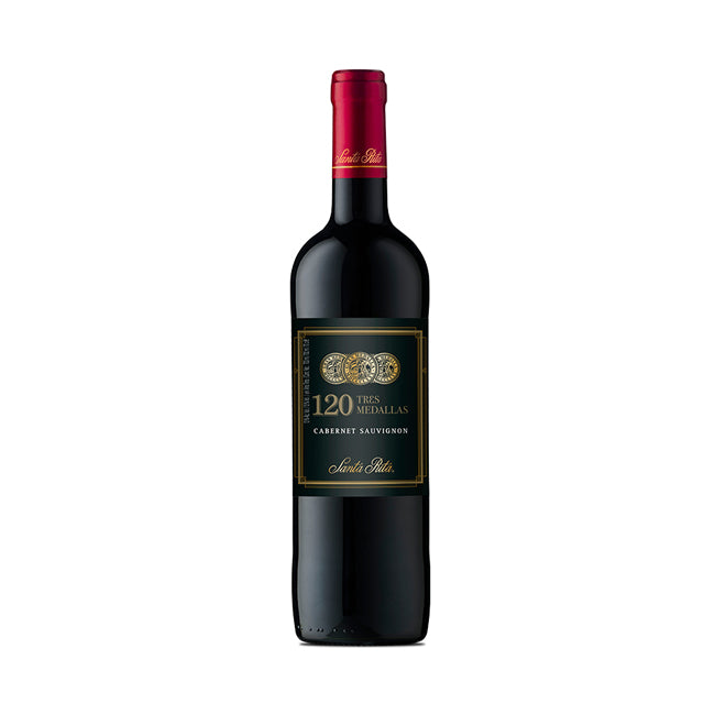 VINO 120 TRES MEDALLAS CABERNET SAUVIGNON 700CC