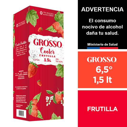 Vino grosso cooler frutilla 1.5lt x 4u