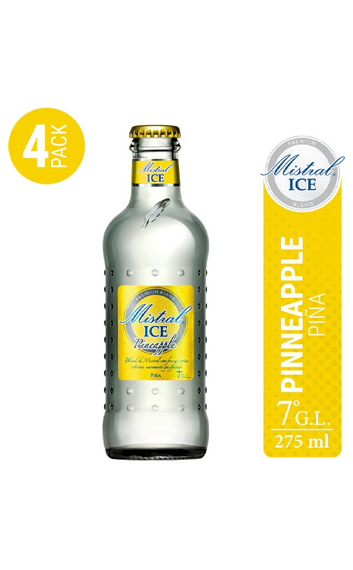 Mistral ice pinneapple 275ml x 4u
