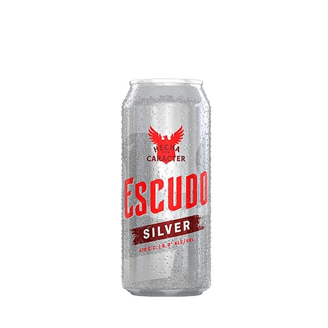 CERVEZA ESCUDO SILVER LATA 470CC x 6u