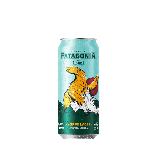 CERVEZA AUSTRAL PATAGONIA HOPPY LAGER 470CC x6u