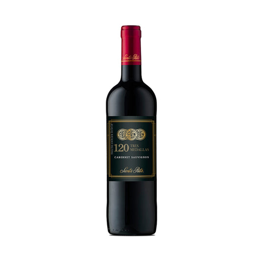 VINO 120 TRES MEDALLAS CABERNET SAUVIGNON 700CC